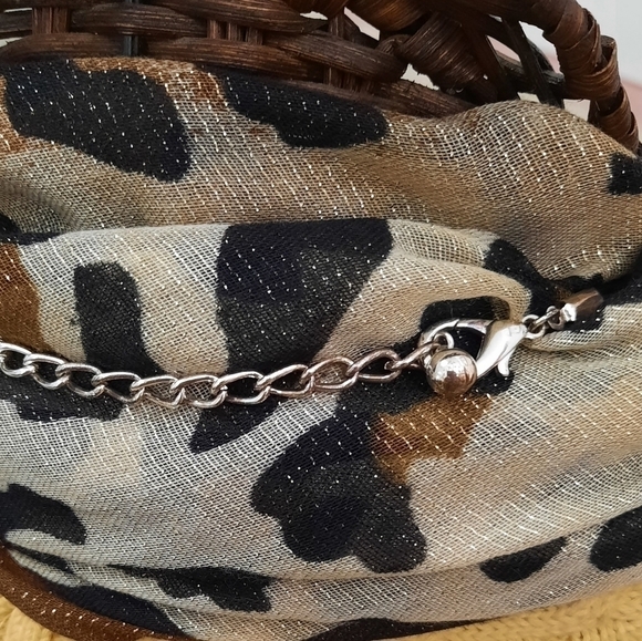 VERY beautiful 3 strand 3 pendant necklace with mixed metals - Picture 3 of 5